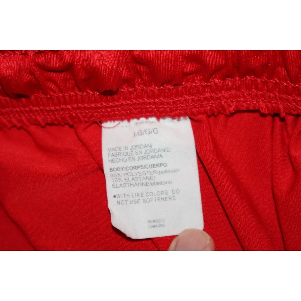 Under Armour Gym Workout Shorts Men Large Red Athletic Gym Basketball Loose Fit